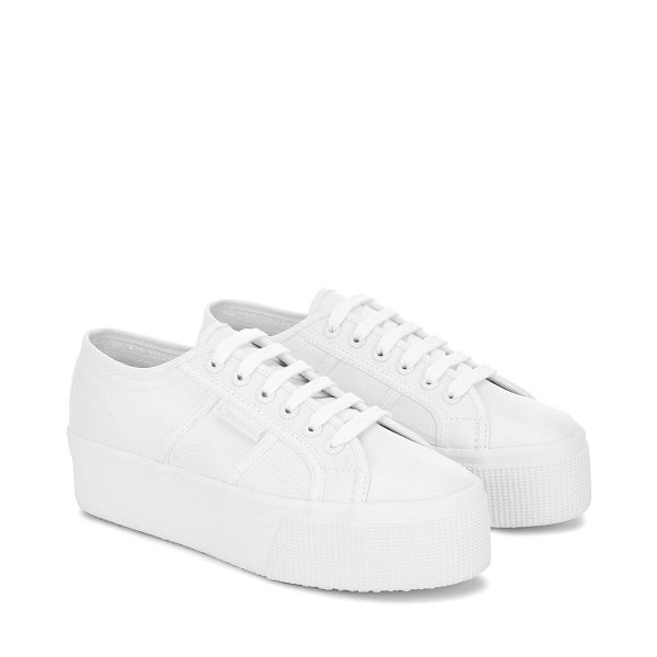 Superga 2790 Lame Grey Platform Sneakers - Women's Sneakers USA | US2385514